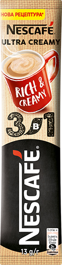 Напій кавовий Nescafe 3-в-1 Ultra Creamy розчинний стік 13г