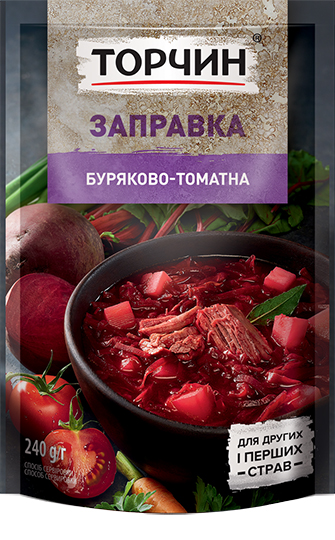 Заправка Торчин Свекольно-томатная для первых и вторых блюд 240г