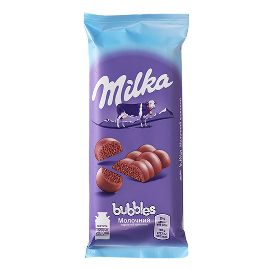Milka Bubbles Aerated Milk Chocolate 80g
