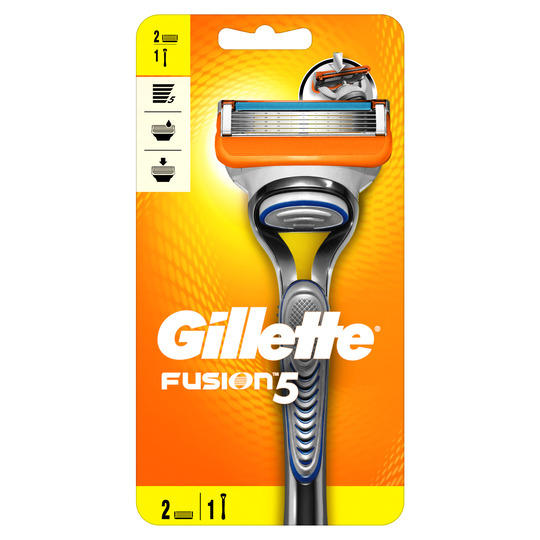 Станок для бритья Gillette Fusion с 2 сменными картриджами