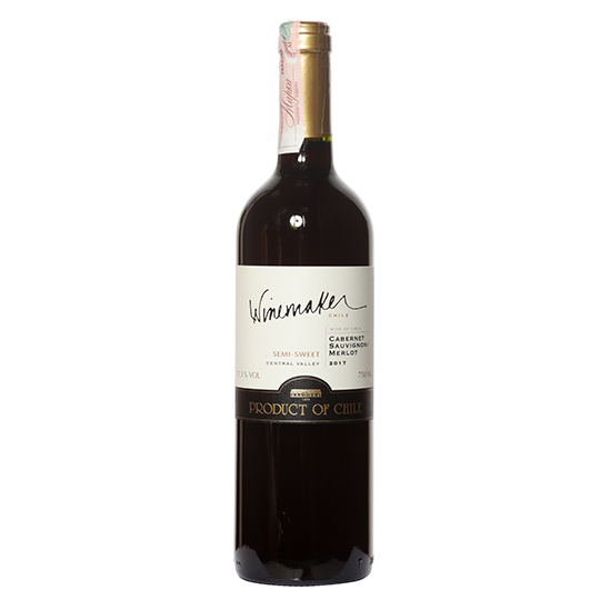 Вино Winemaker Каберне Совіньйон-Мерло червоне напівсолодке 12% 0,75л