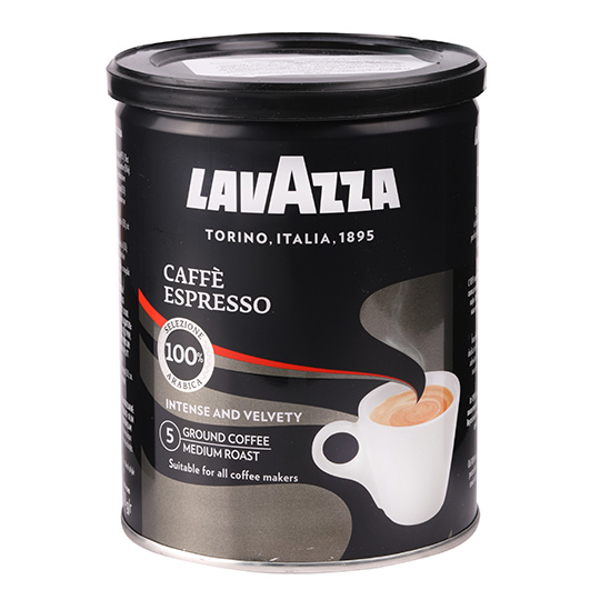 Lavazza Espresso ground coffee in a 250g jar