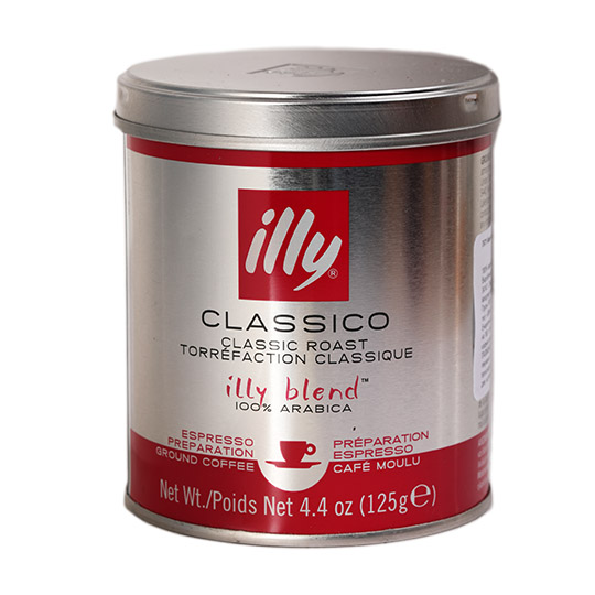 illy Espresso Natural Roasted Ground Coffee 125g