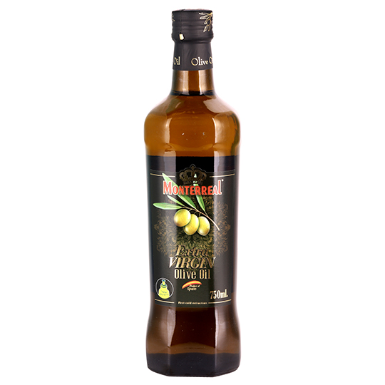 Monterreal Extra Virgin Unrefined Olive Oil 750ml glass