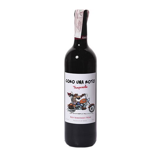 Вино Como Una Moto Tempranillo червоне напівсолодке 12% 0,75л