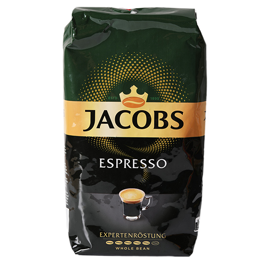 Кава Jacobs Espresso натуральна смажена в зернах 1кг