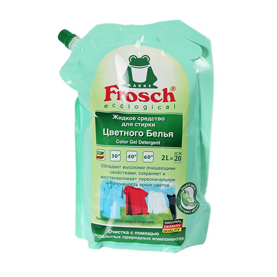 Засіб Frosch для прання кольорових тканин рідкий 2л