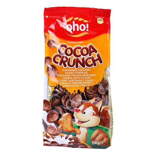 Сухий сніданок Oho Сосоа Сrunch з какао 150г