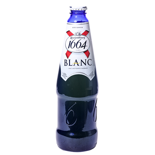 Пиво Kronenbourg 1664 Blanc светлое нефильтрованное 4,8% 0,46л