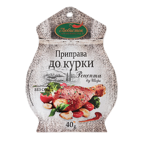 Lyubystok Chef's Recipes without Salt for Chicken Seasoning 40g
