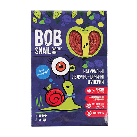 Candies Bob Snail Natural Apple-Blueberry 60g