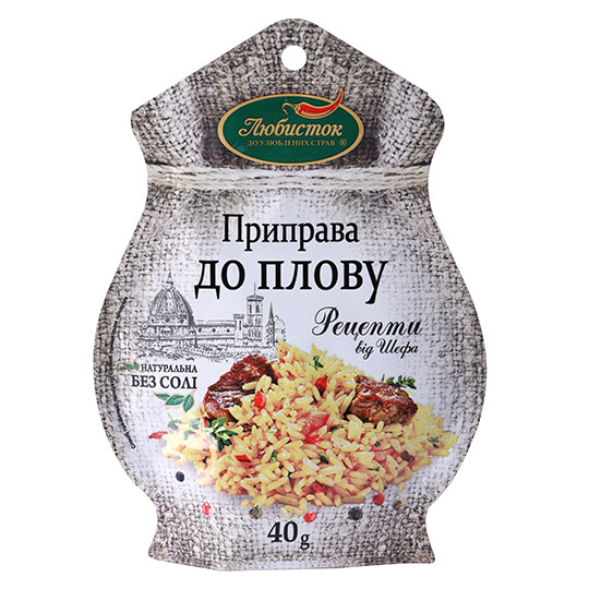 Lyubystok Chef's Recipes without Salt for Pilaf Seasoning 40g