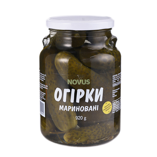 Novus Cucumbers Pickled Pasteurized 850g