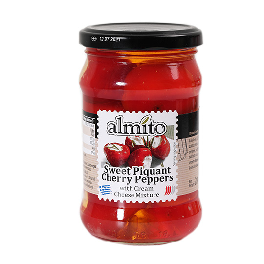 Перец Almito сладкий пикантный Черри с начинкой из сливочного сыра 280г