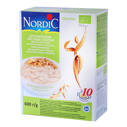 Nordic Oat flakes Organic 600g