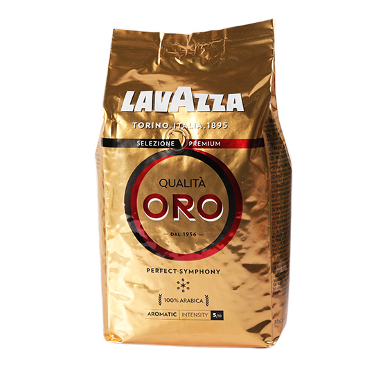 Кава Lavazza Qualita Oro 100% Arabica в зернах 1кг