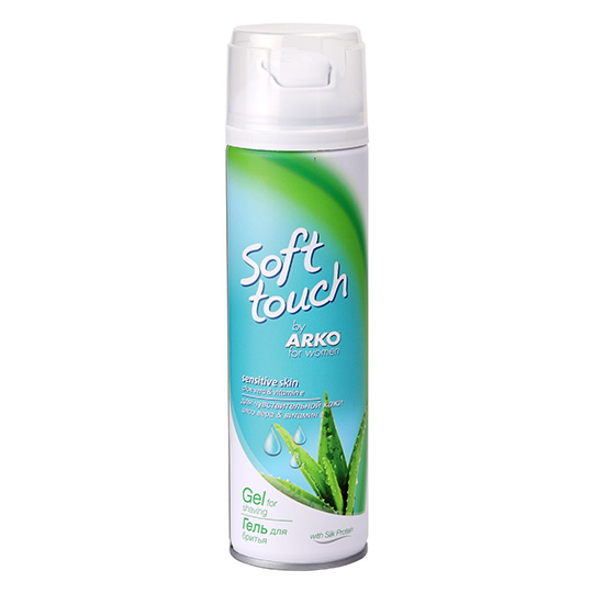 Гель Arko Soft Touch by Sensitive для гоління алое для жінок 200мл