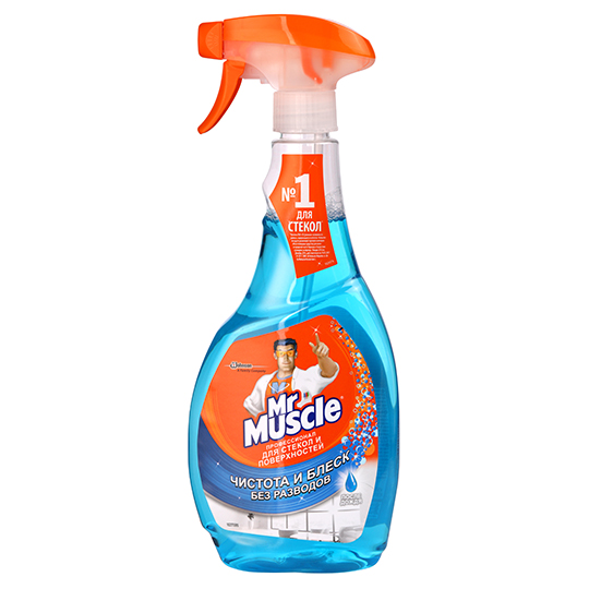 Mr. Muscle Cleaner for Glass and Surfaces with Alcohol 500ml