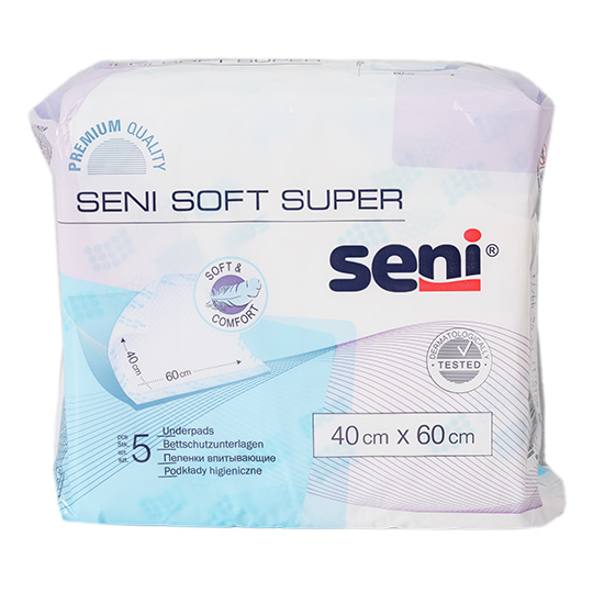Пелюшки гігієнічні Seni Soft 40x60см 5шт/уп