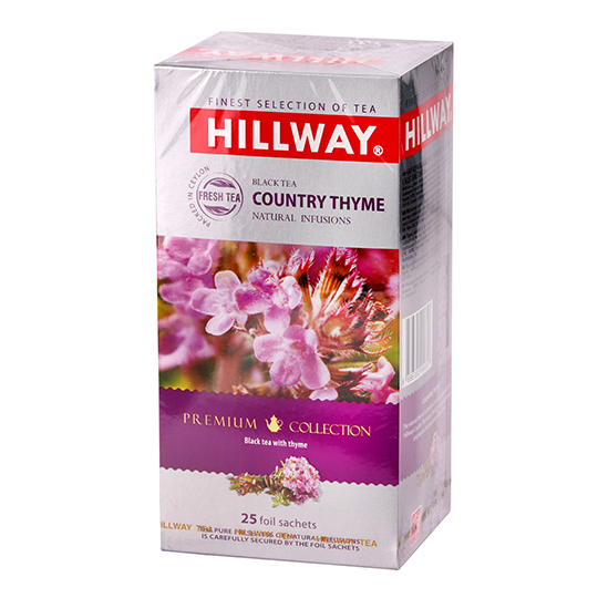 Чай черный Hillway с тимьяном пакетированный 25шт 37,5г