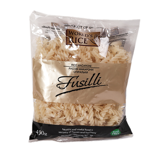 World's Rice Fusilli Pasta 450g
