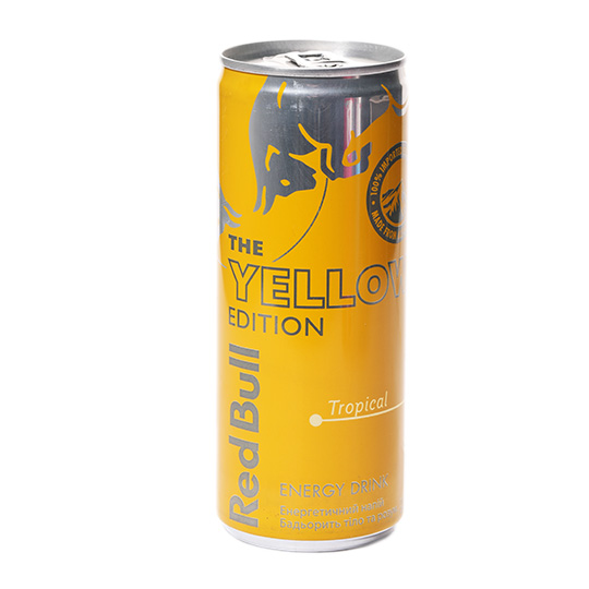 Напій Red Bull Yellow Edition зі смаком тропічних фруктів енергетичний 250мл