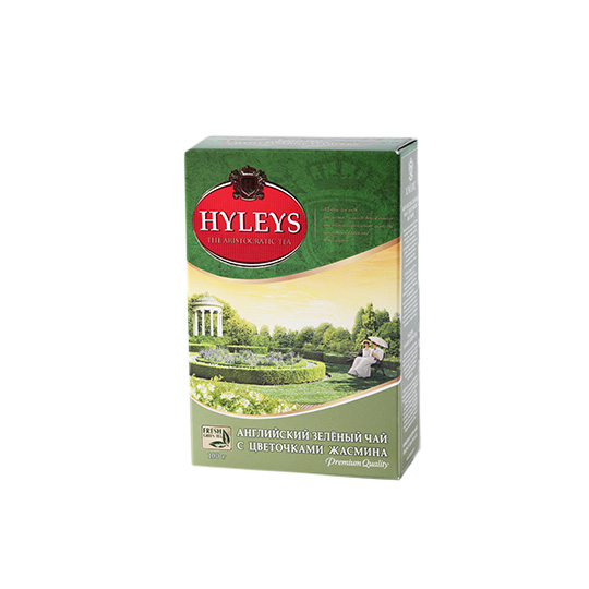 Чай зелений Hyleys з квіточками жасміну особливо крупнолистовий 100г