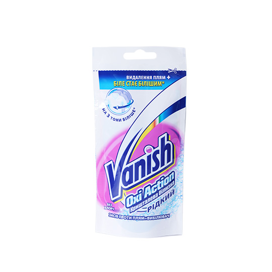 Vanish Oxi Action Stain remover and bleach liquid for fabrics Crystal linen 100ml