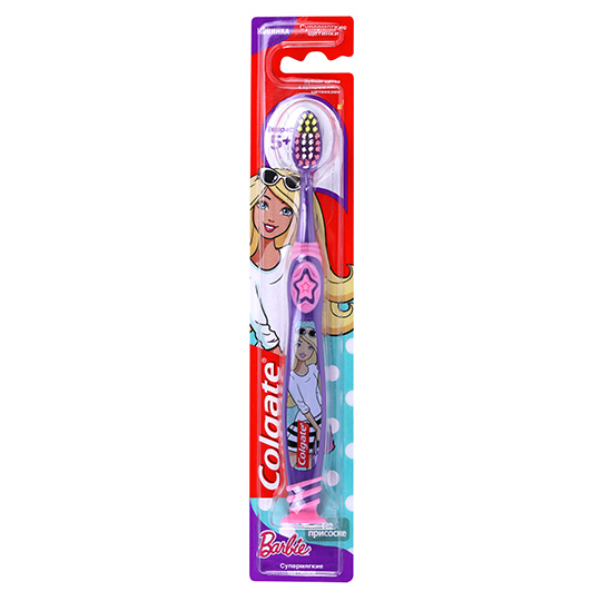 Зубна щітка Colgate Barbie/Batman дитяча суперм'яка 5+