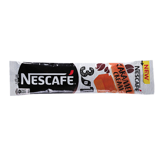 Напій кавовий NESCAFE 3 в 1 Caramel зі смаком карамелі розчинний 13г