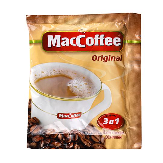 Напій кавовий Maccoffee 3в1 Original розчинний стік 20г