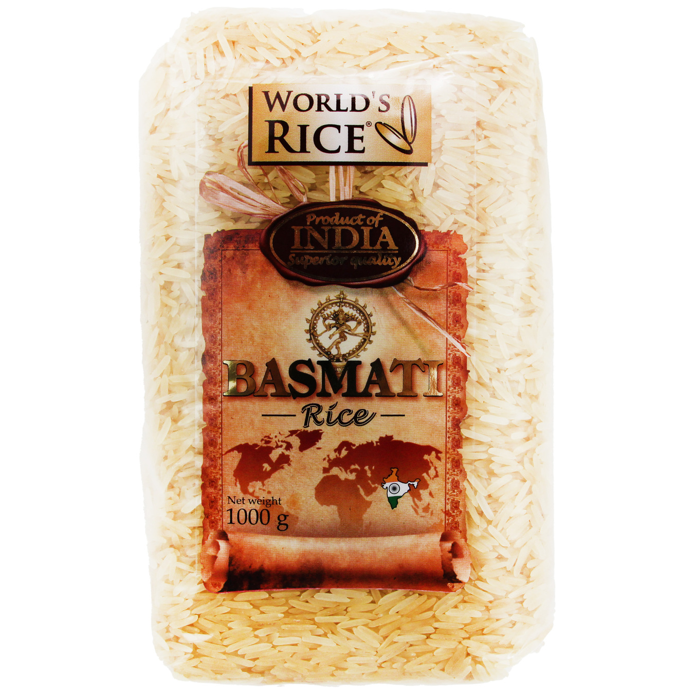 World's Rice basmati white rice 1000g