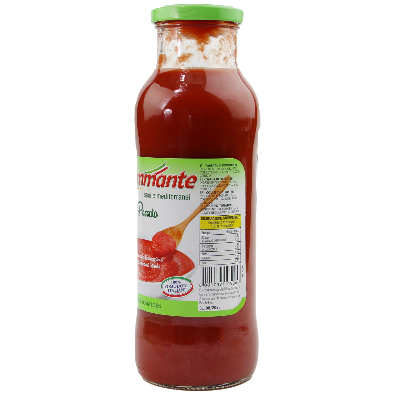 La Fiammante Tomato Puree 680g 2