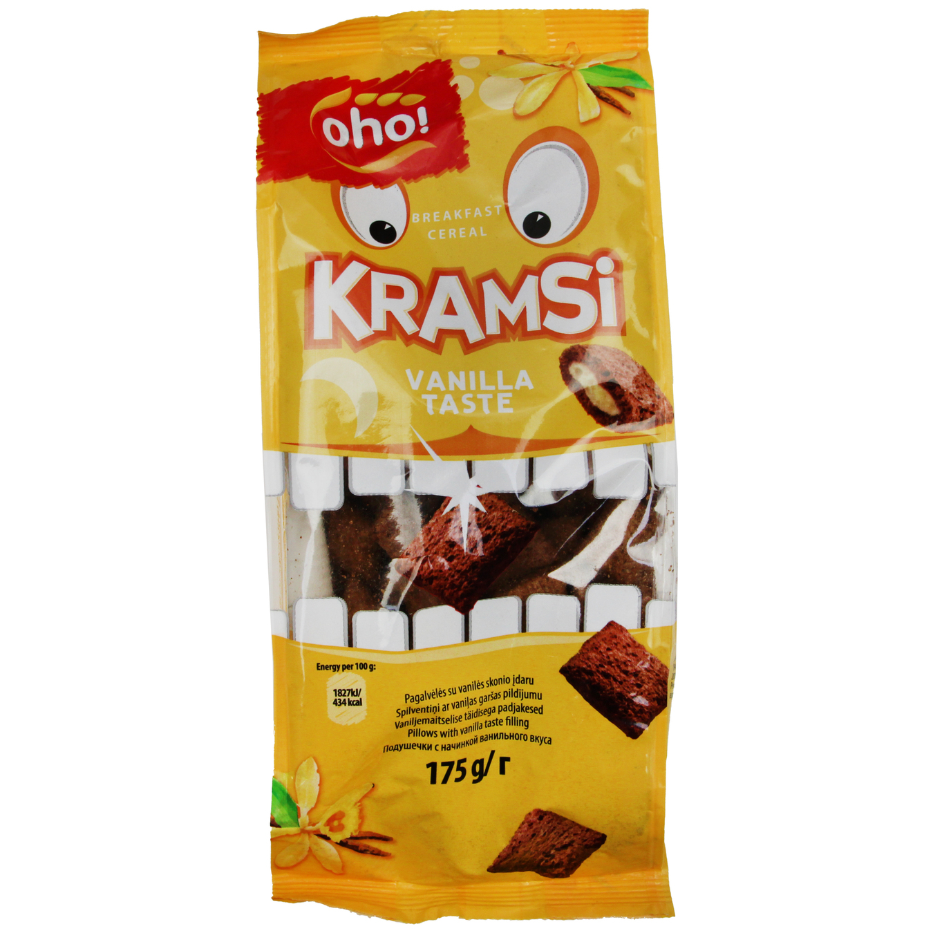 Oho Kramsi Grain Pads Stuffed with Vanilla Flavor Dry Breakfast 175g