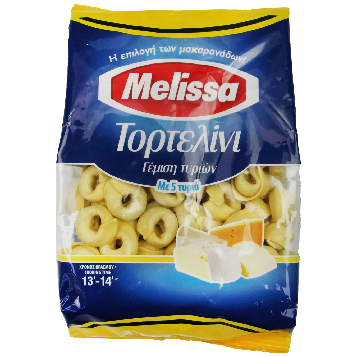 Макарони Melissa Tortellini 5 сирів яєчні 250г