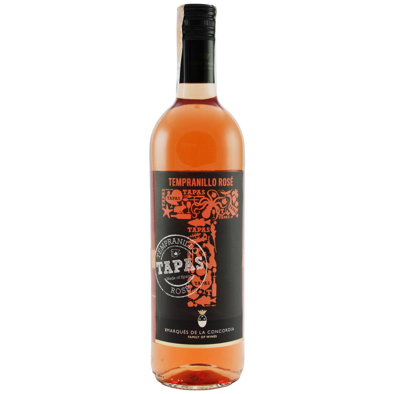 Marques de la Concordia Tapas Tempranillo Rose Pink Dry Wine 12,5% 0,75l