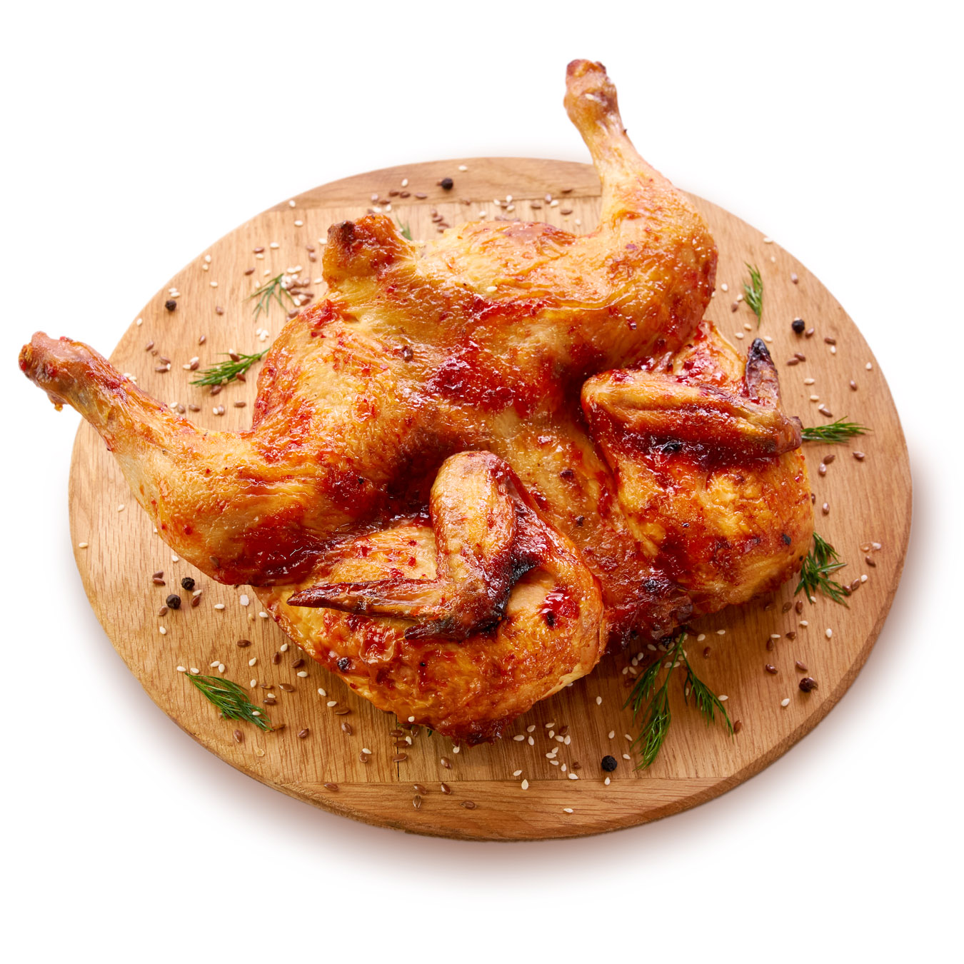 Grilled chicken in a marinade of piri-piri