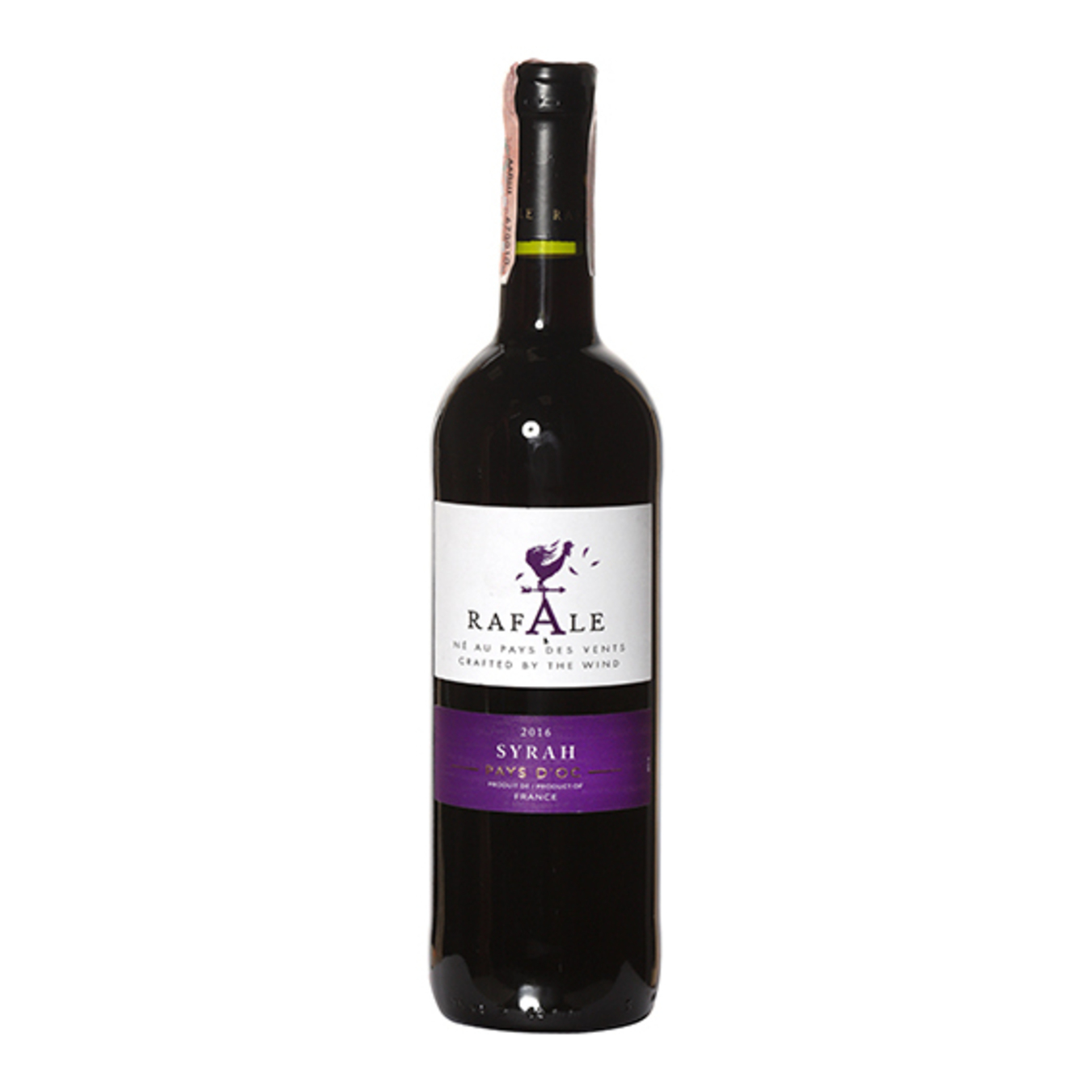 Rafale Syrah Pays D'O red semi-dry wine 13,5% 0,75l