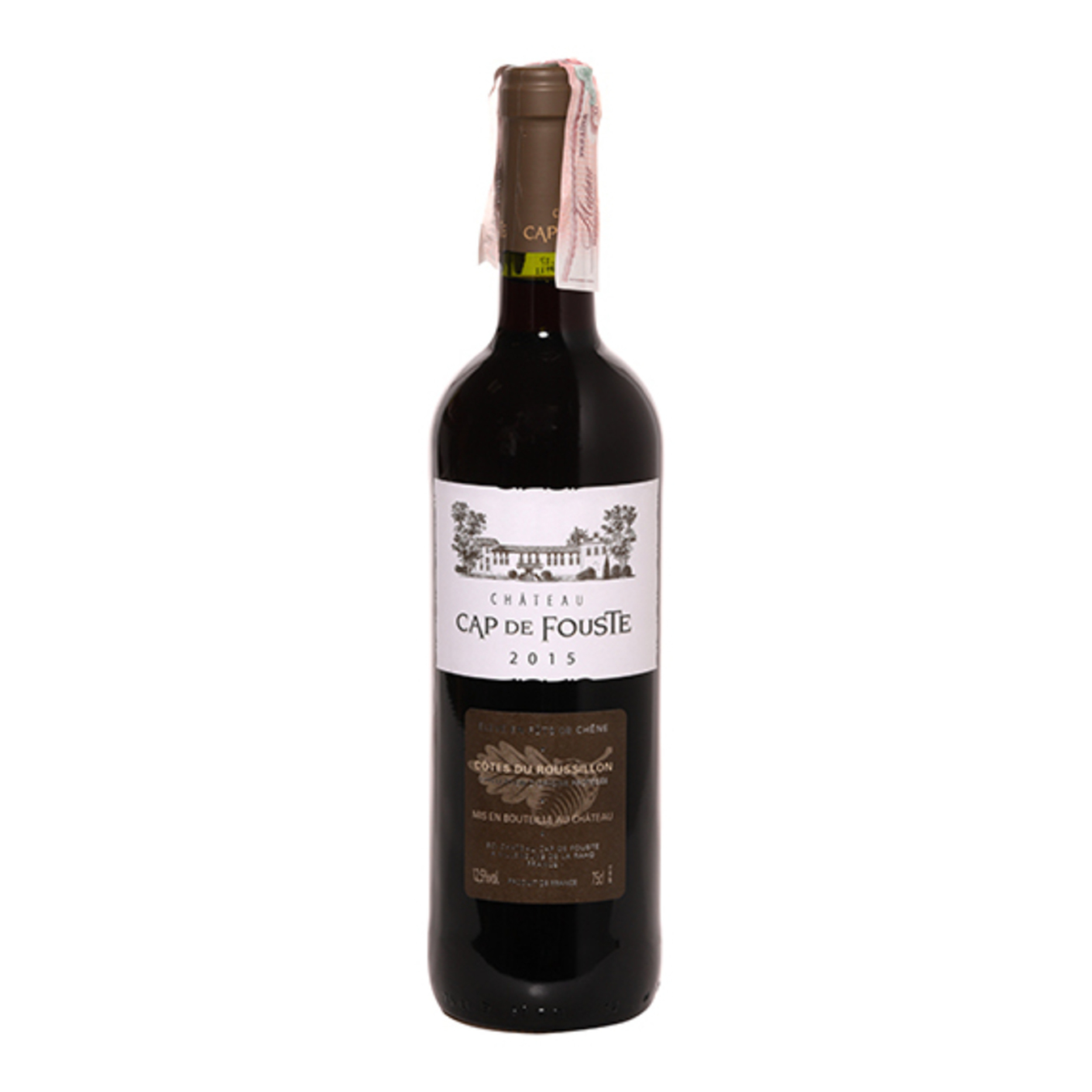 Вино Chateau Cap de Fouste Cotes du Roussillon красное сухое 13% 0,75л