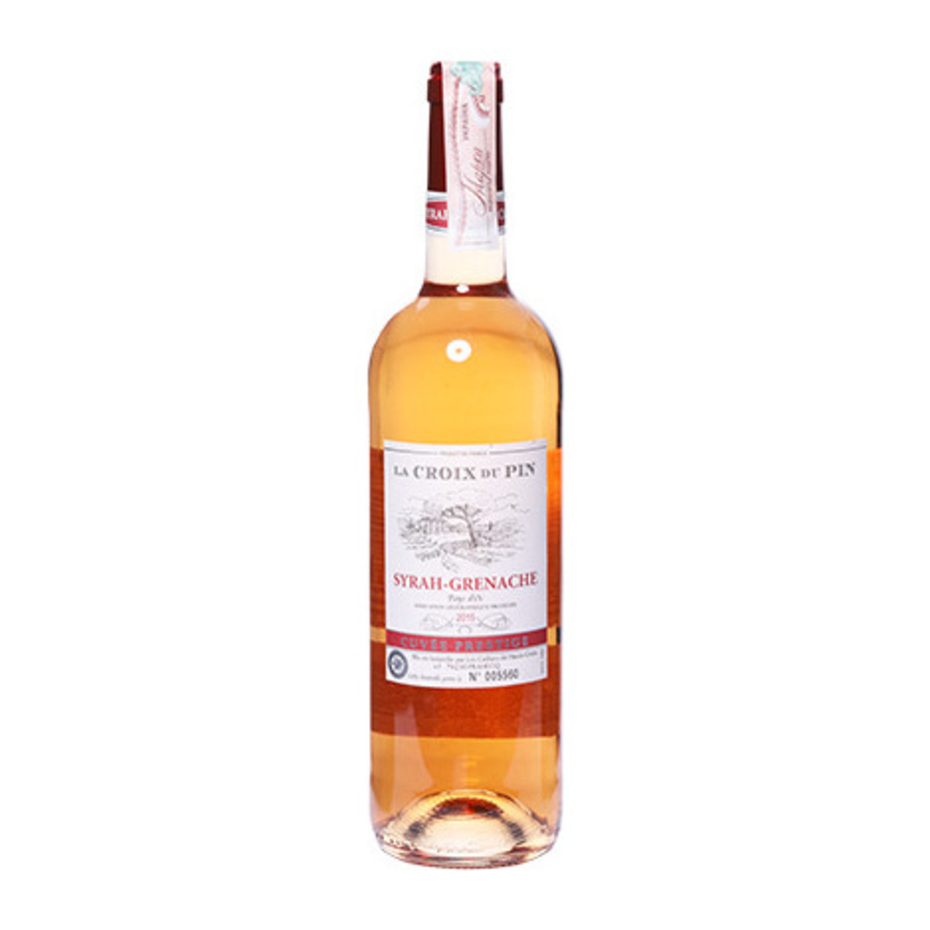 Вино La Croix du Pin Syrah-Grenache Pays D'OC IGP розовое сухое 12% 0,75л