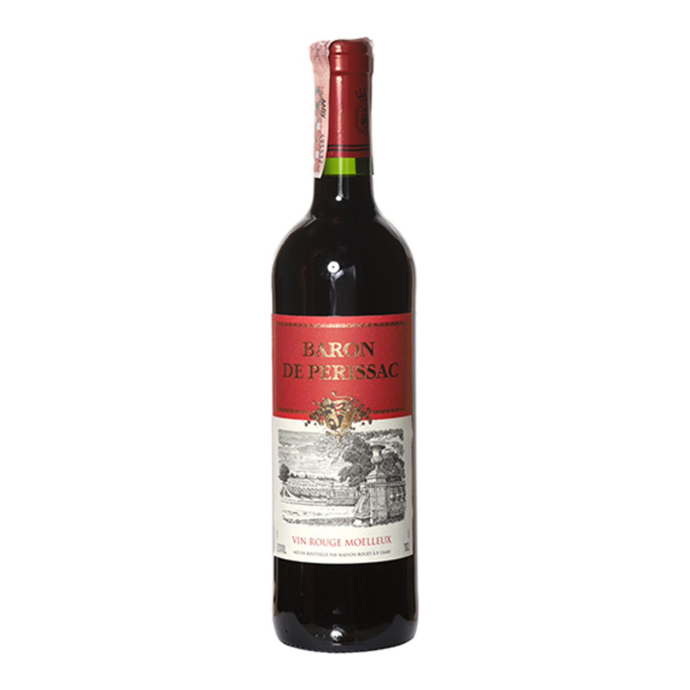 Вино Baron de Perissac Vin Rouge Moelleux червоне напівсолодке 11,5% 0,75л