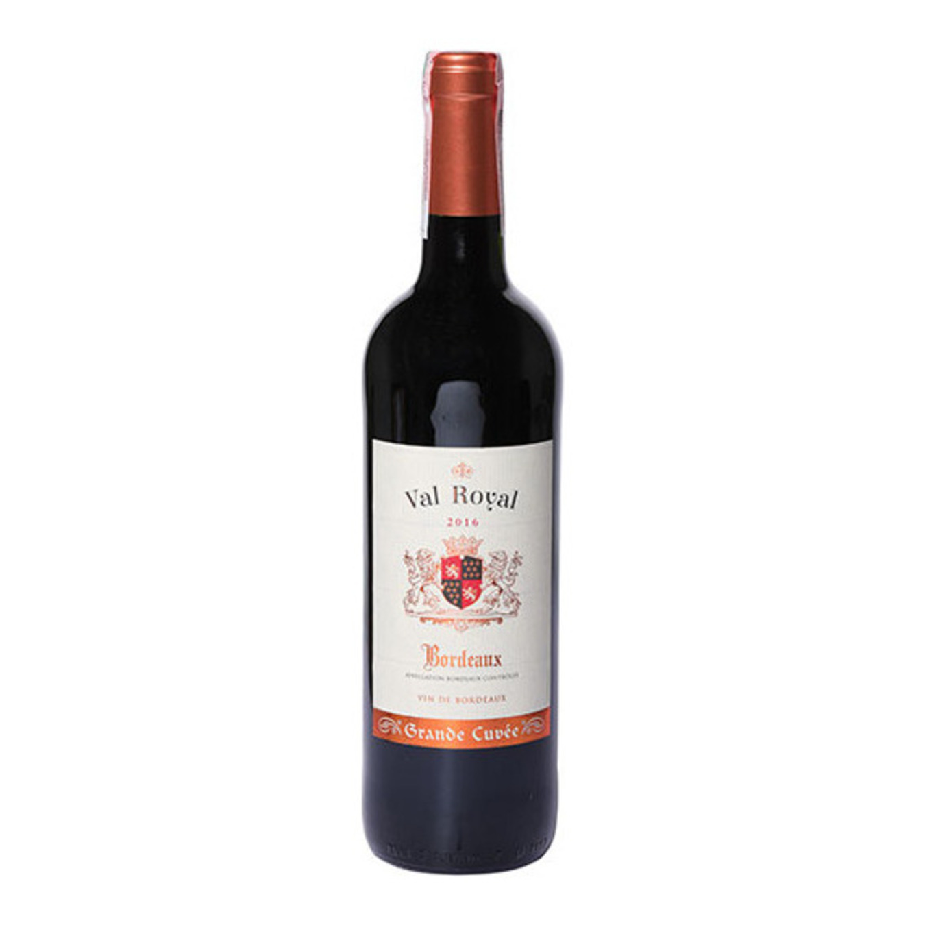 Вино Val Royal Bordeaux красное сухое 13% 0,75л