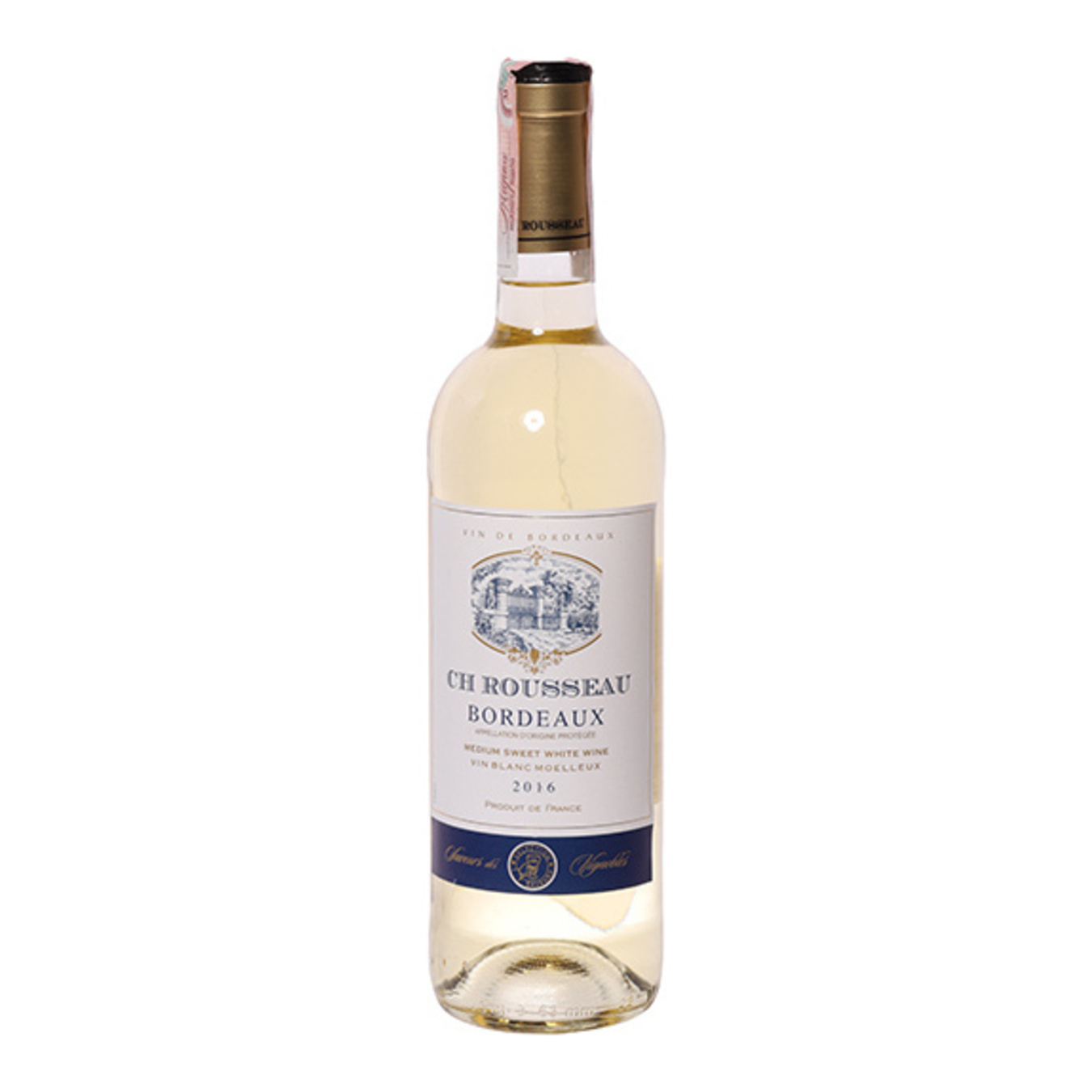Вино CH Rousseau Blanc Moelleux Bordeaux біле напівсолодке 11% 0,75л