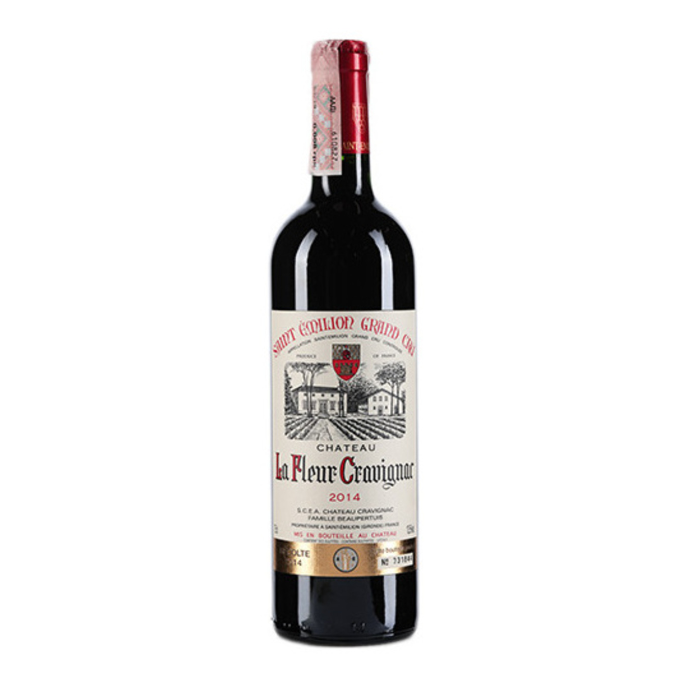 Вино Chateau La Fleur Cravignac Grand Cru Saint Emilion червоне сухе 13,5% 0,75л