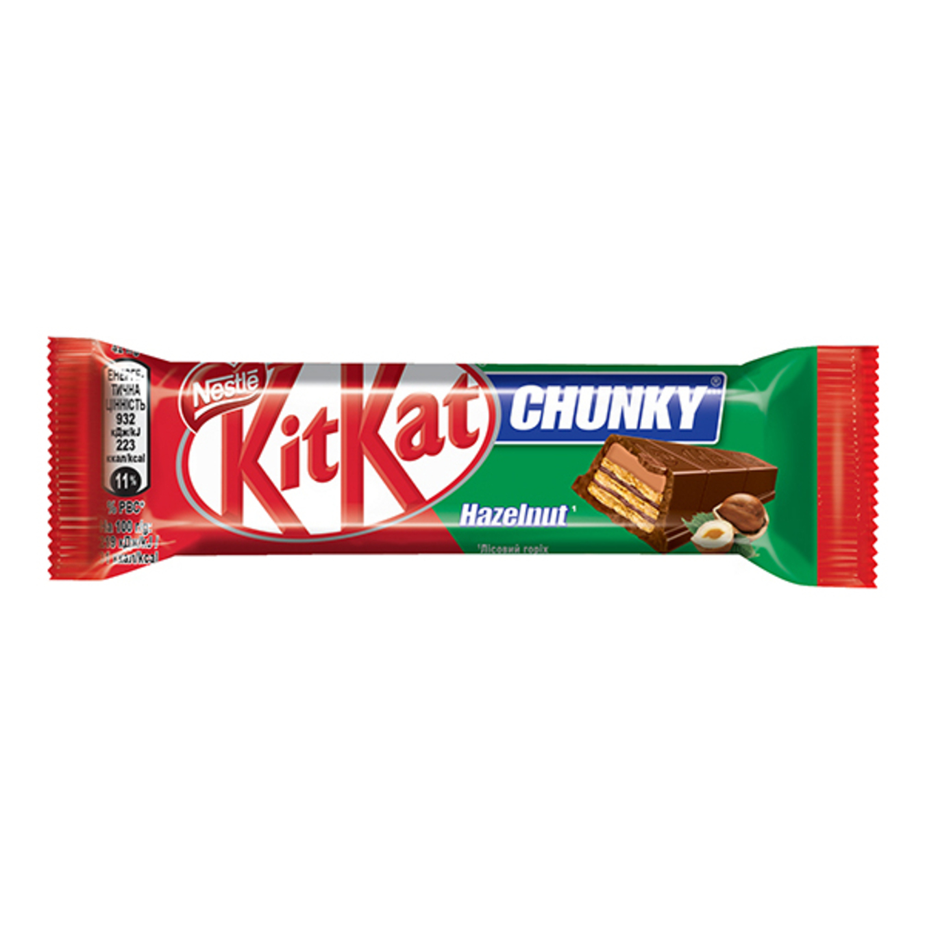 Батончик Nestle KitKat Chunky Лісовий горіх в молочному шоколаді 42г
