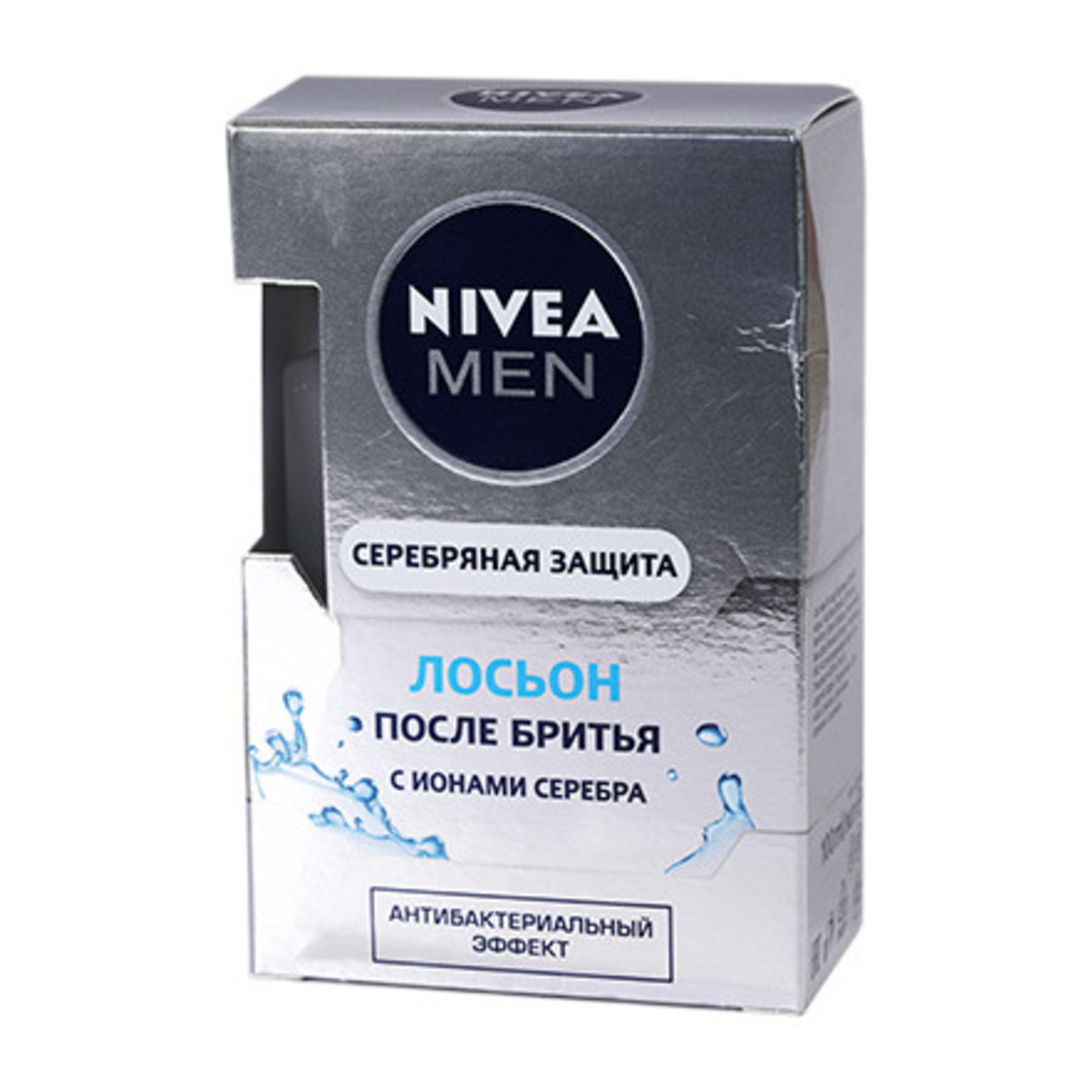 Лосьон Nivea Men Серебряная защита антибактериальный после бритья 100мл