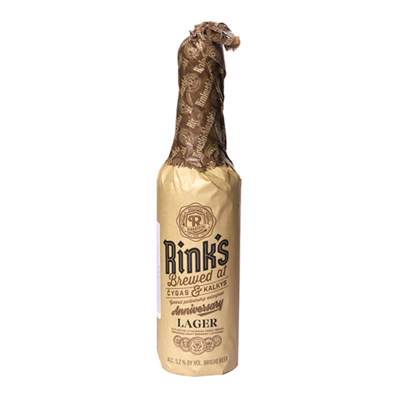 Пиво Rink's anniversary Lager світле 5,2% 0,33л