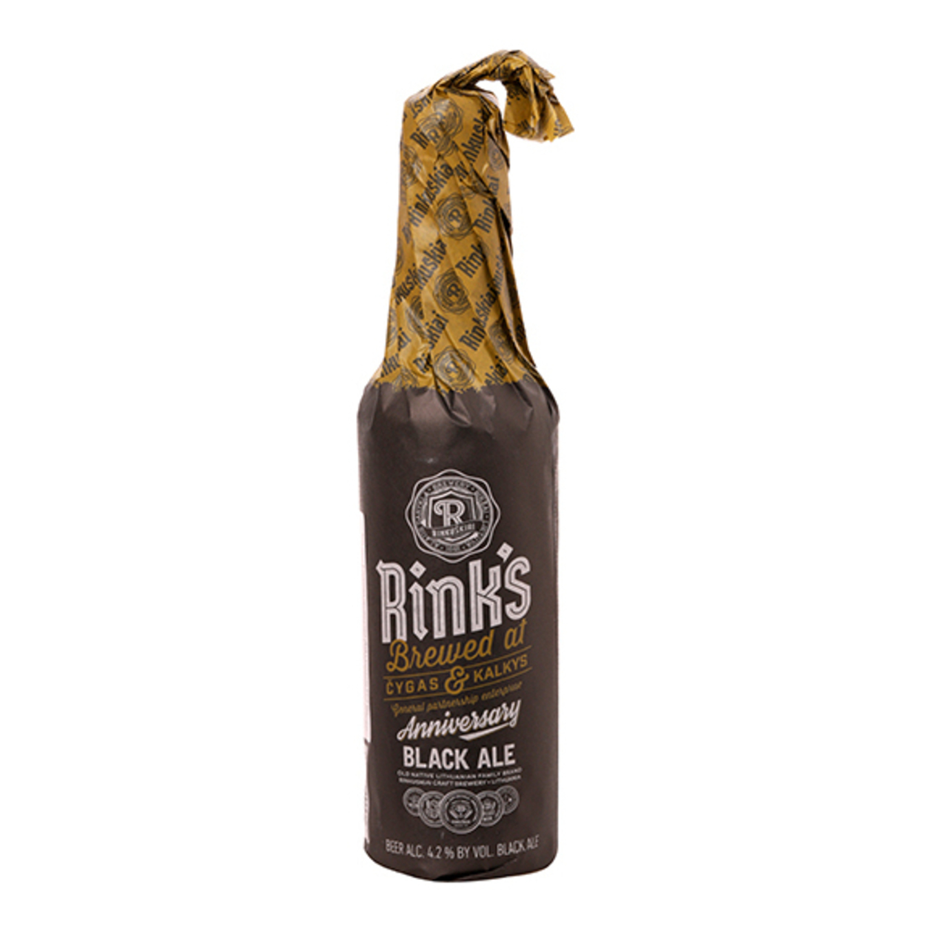 Пиво Rink's Anniversary Black ale темное 4,2% 0,33л