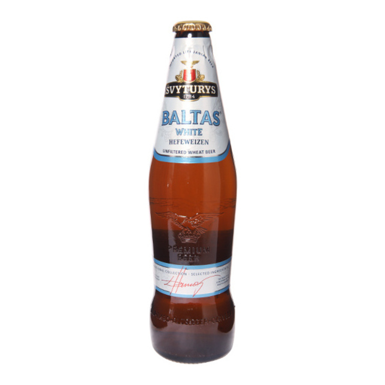 Пиво Svyturus Baltas White Hefeweizen світле 5% 0,5л