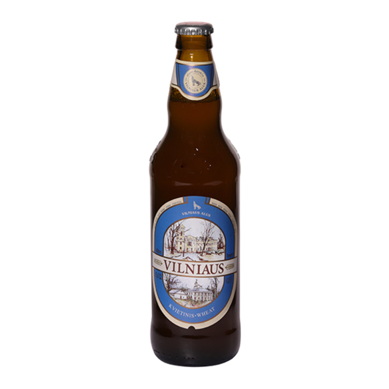 Пиво Vilniaus Alus пшеничное светлое нефильтрованное пастеризованное 5% 0,5л